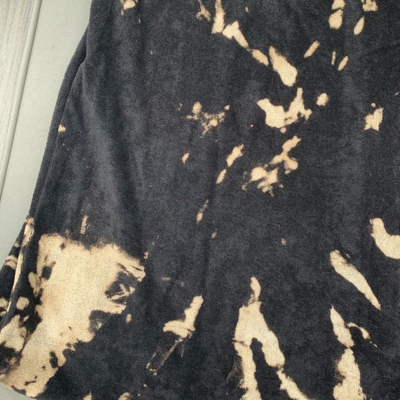 NWT black terry reverse tie dye racerback tank - Picture 13 of 16